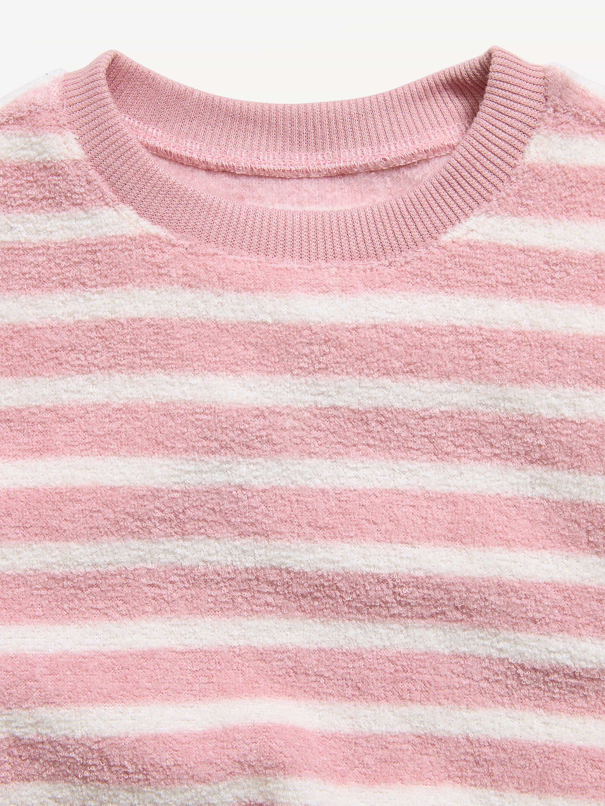 Image 2 of 2, Cozy Terry Striped Crew-Neck Sweatshirt for Baby