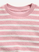Image 2 of 2, Cozy Terry Striped Crew-Neck Sweatshirt for Baby