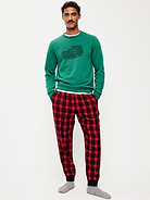 Image 2 of 3, Flannel Pajama Joggers for Men