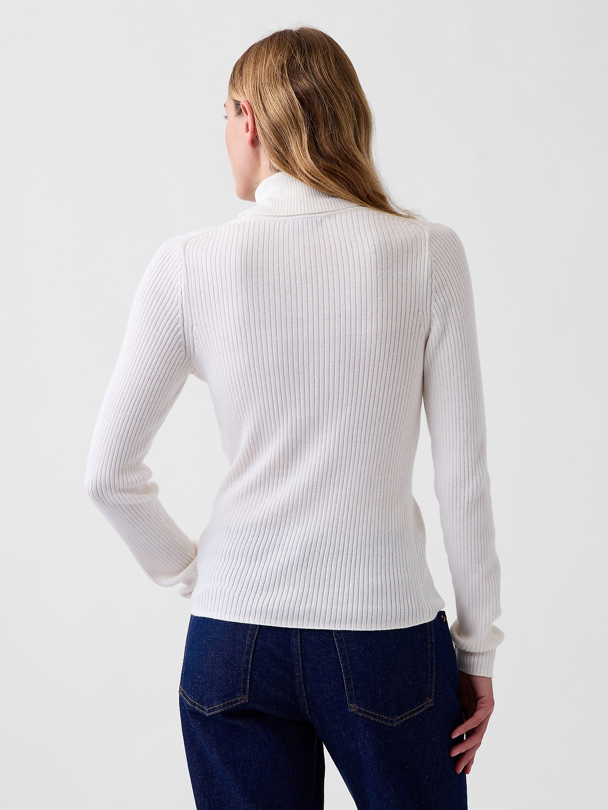 Lightweight CashSoft Rib Turtleneck Sweater | Gap