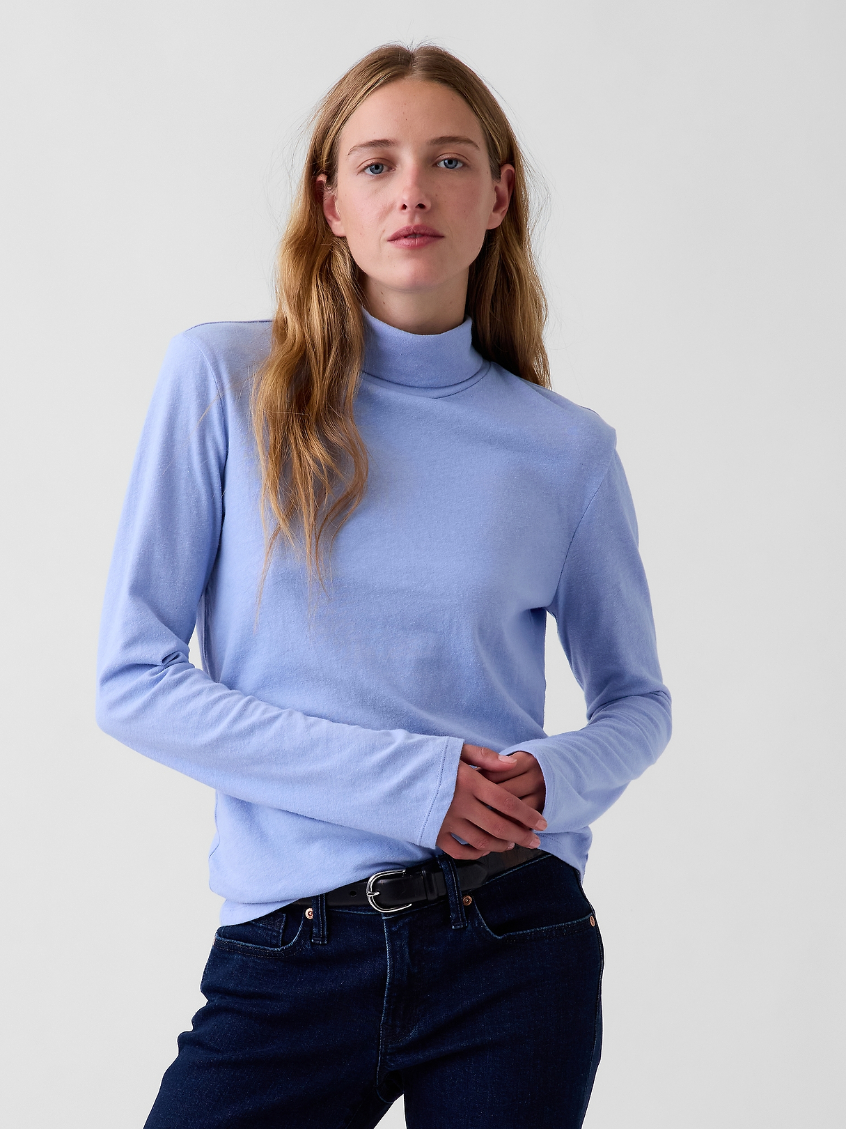 100% Cotton Authentic Turtleneck T-Shirt | Gap