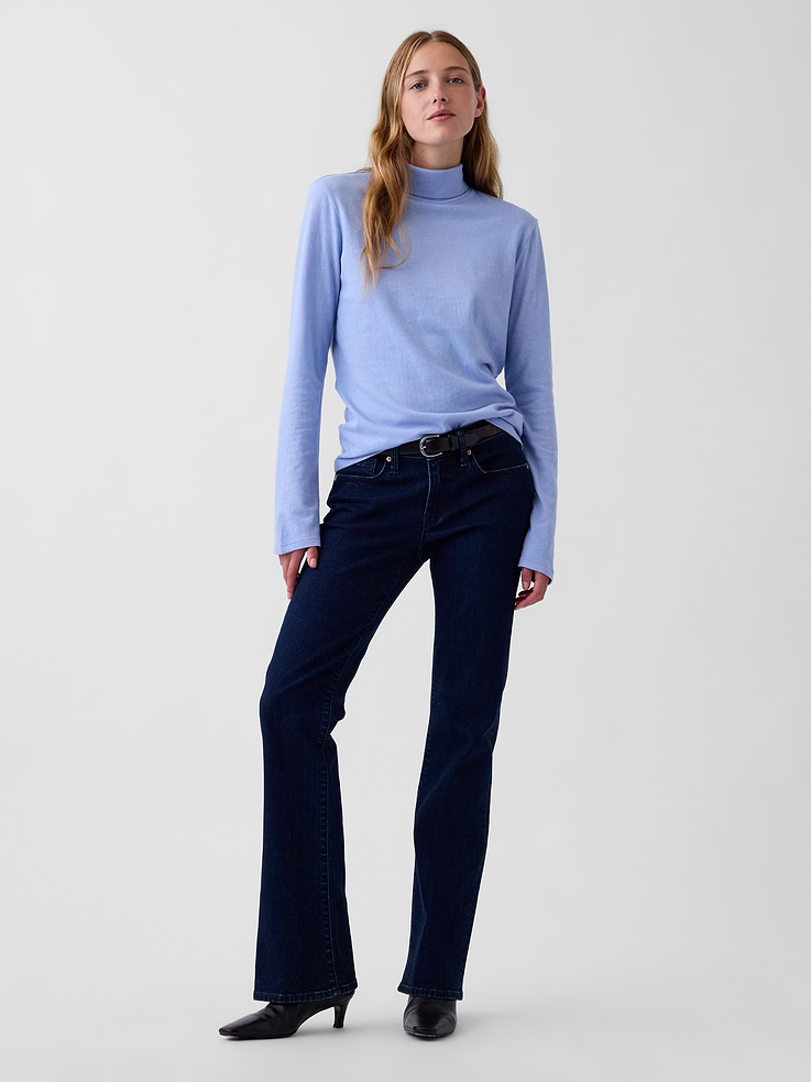 Image 2 of 5, 100% Cotton Authentic Turtleneck T-Shirt