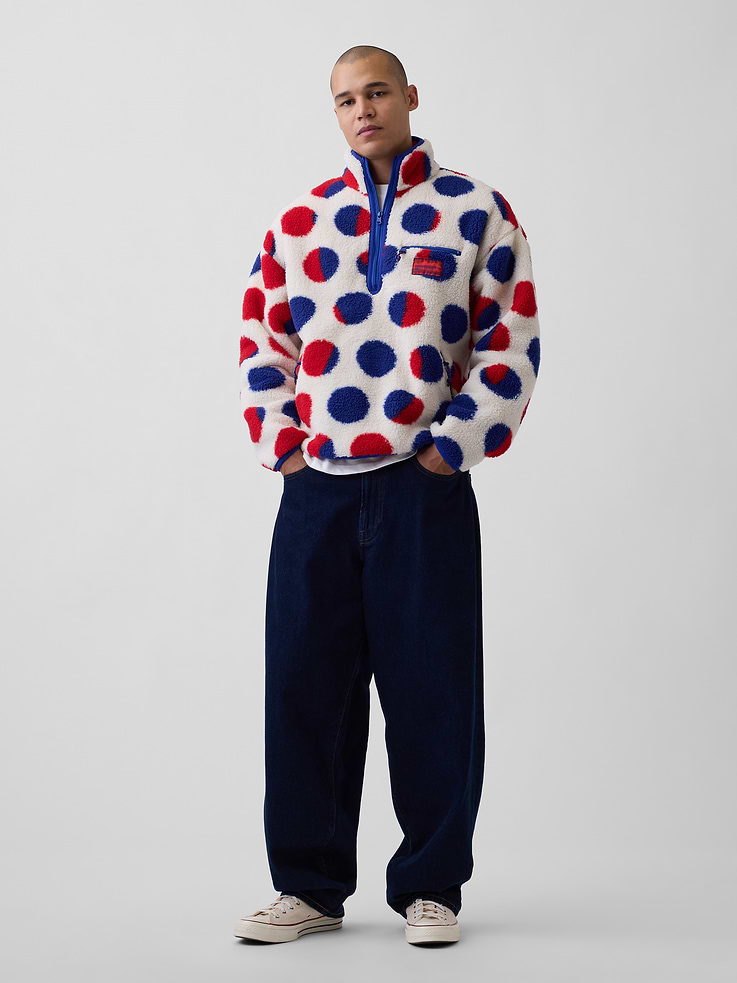 Image 3 of 10, Gap | Lichtenstein | Whitney | Cathedral #2 Quarter-Zip Sherpa Pullover