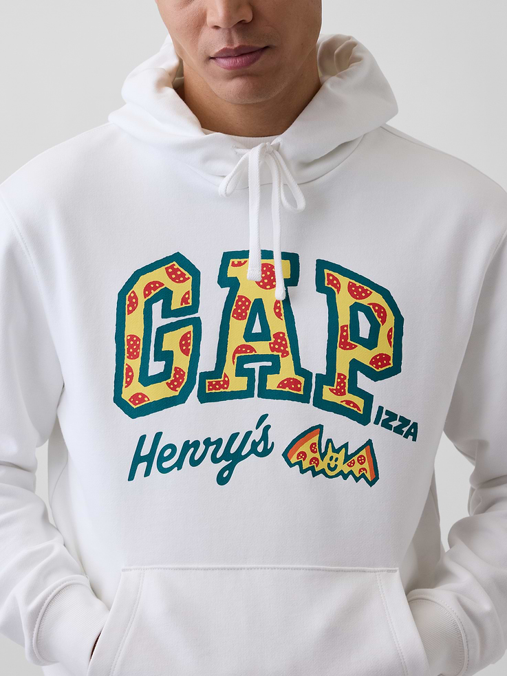 Image 5 of 8, Adult Heavyweight Logo Hoodie by Henry's Pizza