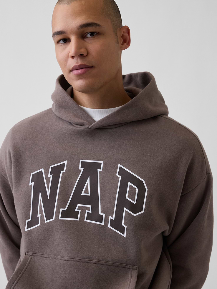 Image 4 of 5, Adult VintageSoft NAP Logo Hoodie