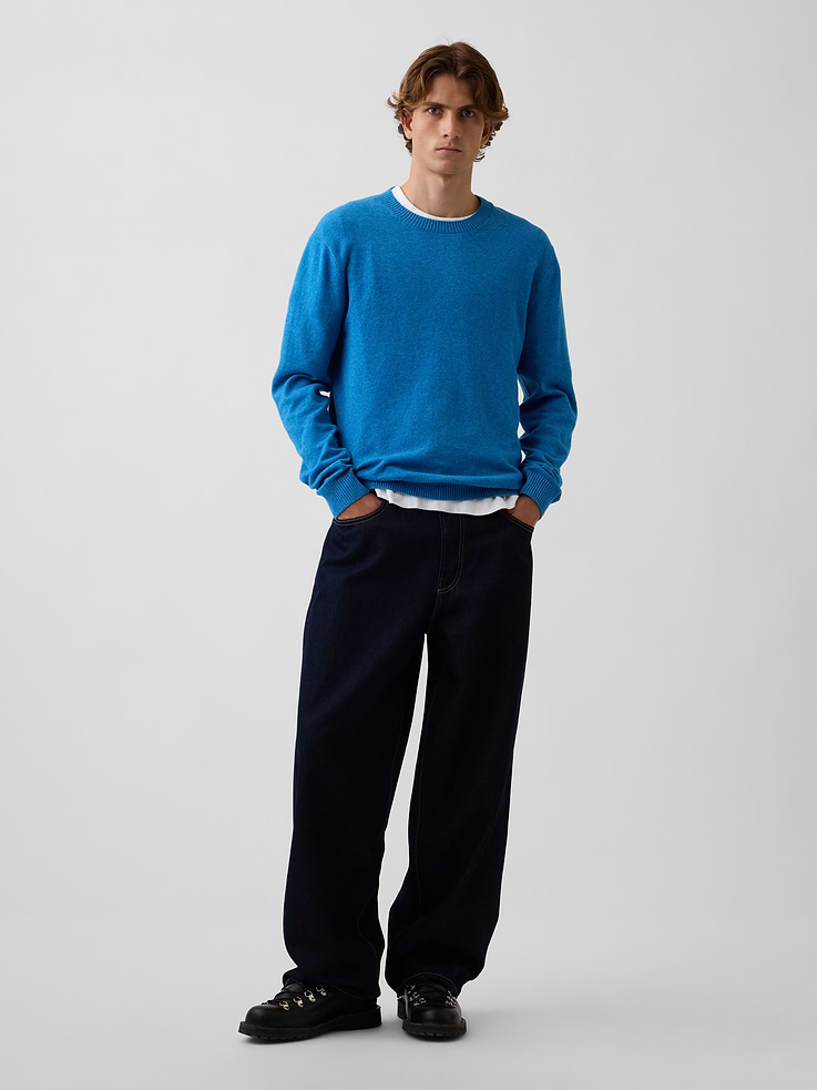 Image 2 of 5, CashSoft Crew Sweater