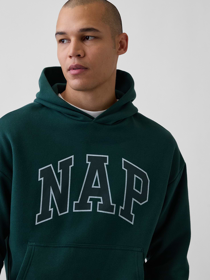 Image 4 of 5, Adult VintageSoft NAP Logo Hoodie