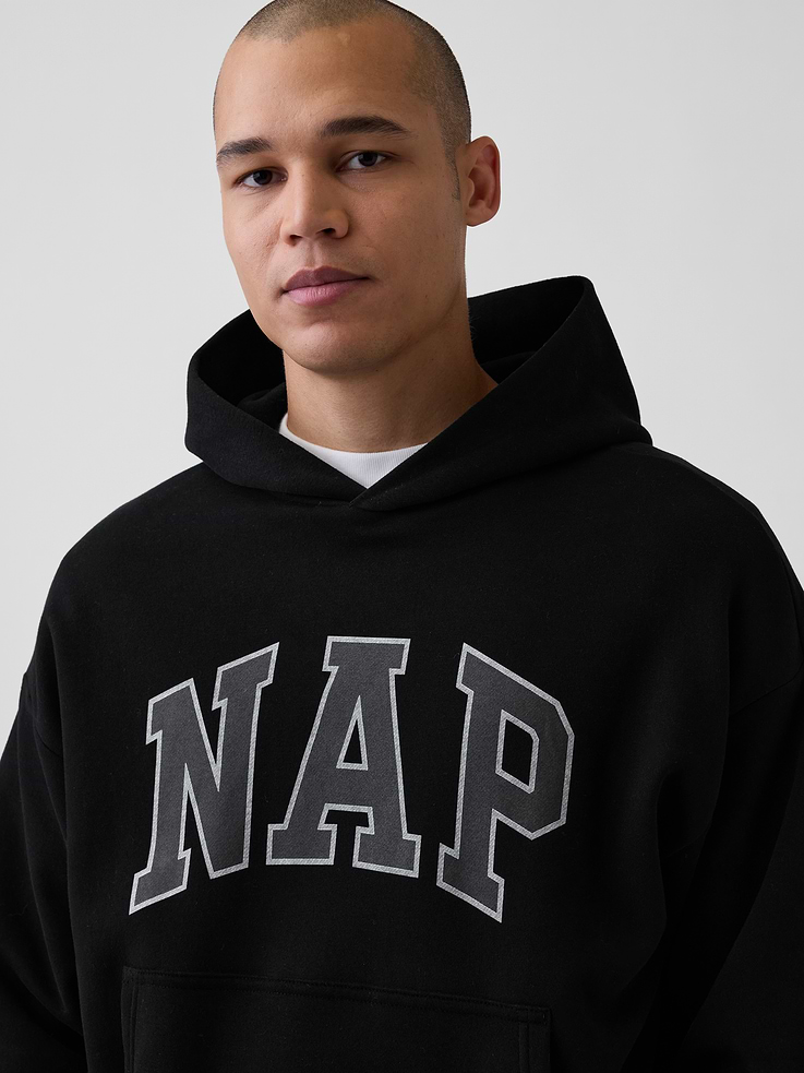 Image 4 of 5, Adult VintageSoft NAP Logo Hoodie