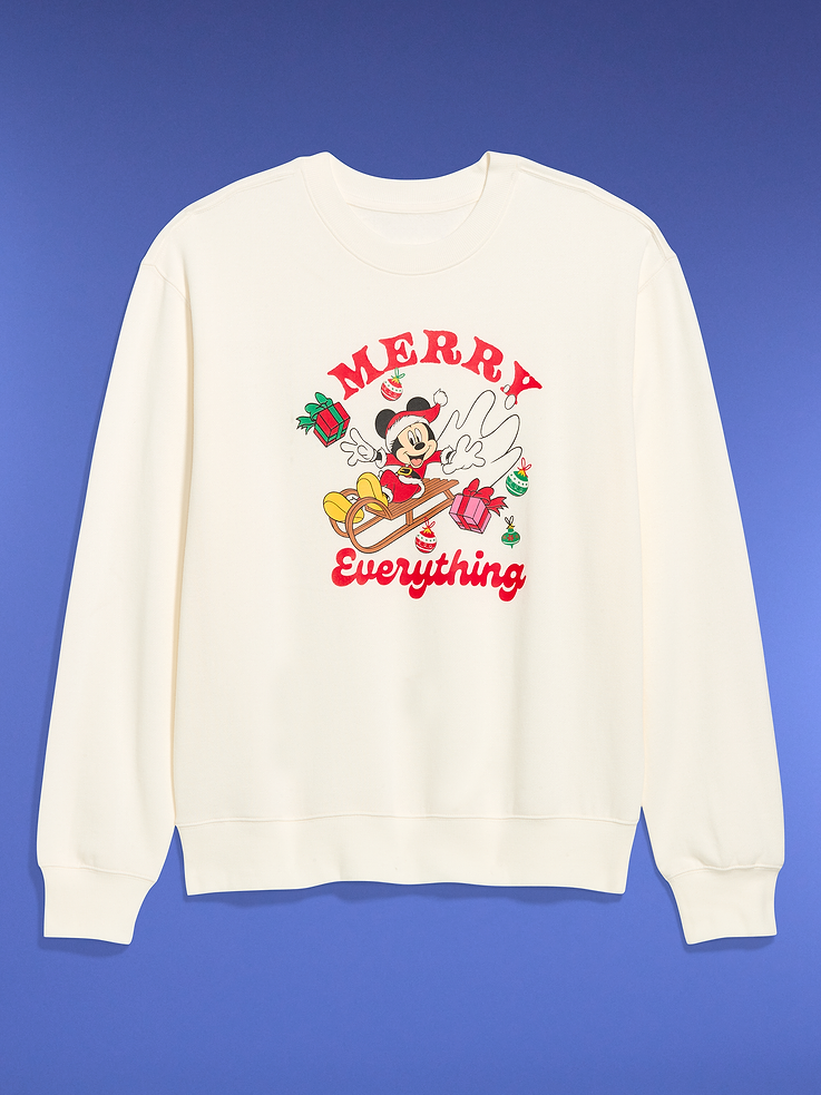 Image 3 of 4, Old Navy x Disney Mickey Mouse Oversized Crew Sweatshirt for Men, All-Access Cardmember