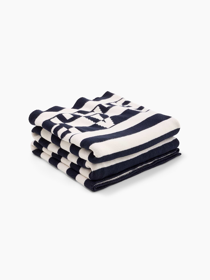 Image 5 of 6, Gap × A.P.C. Logo Stripe Blanket