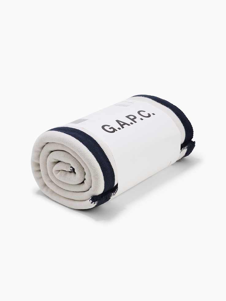 Image 2 of 6, Gap × A.P.C. Logo Stripe Blanket