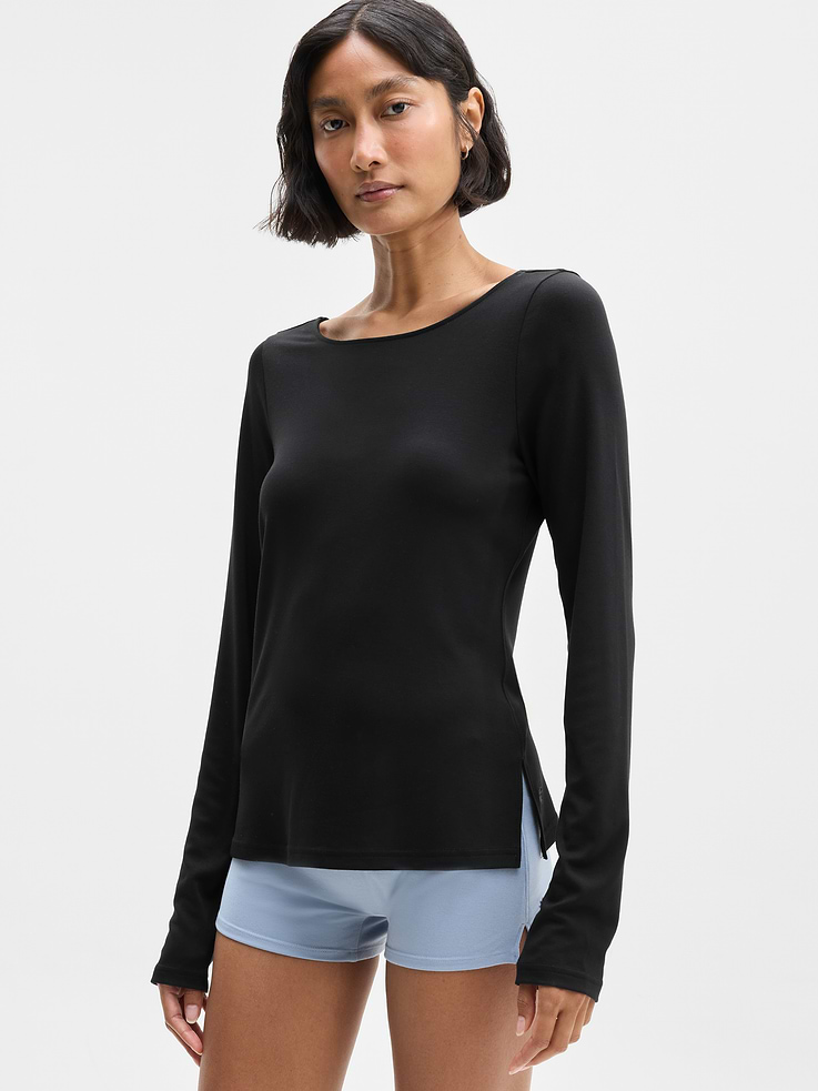 Image 1 of 4, FOR: Sleep, lounging, and slow mornings, FEEL: Cloud-soft TENCEL™ Modal with breathable stretch, FAVE: Scoop back pairs perfectly with the CloudNine Bra, Product #1179355