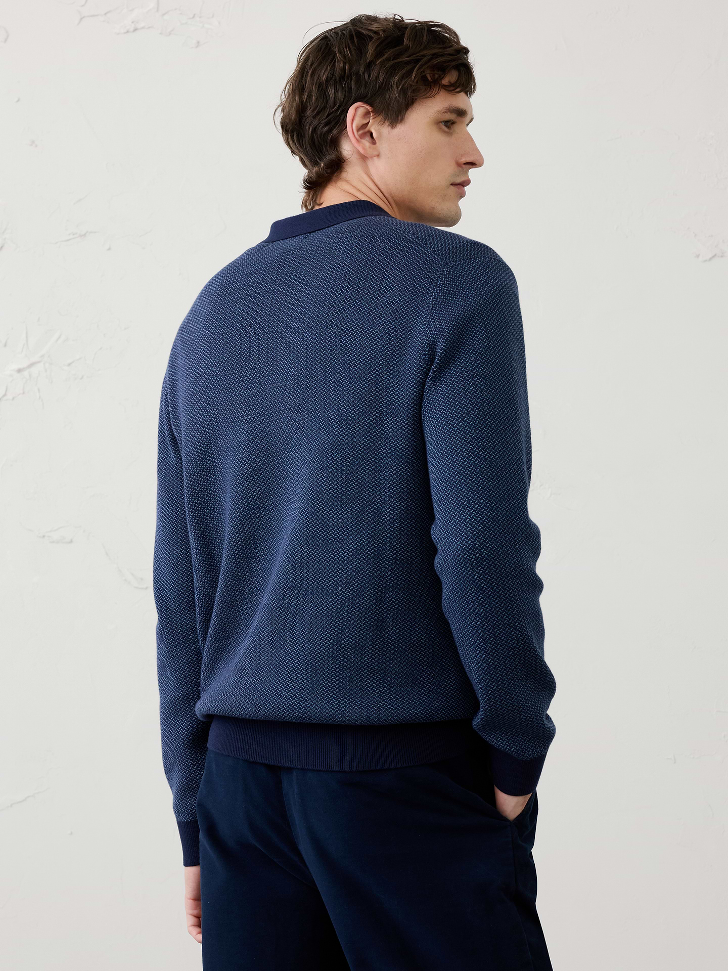 Image 2 of 4, Birdseye Zipper Sweater Polo