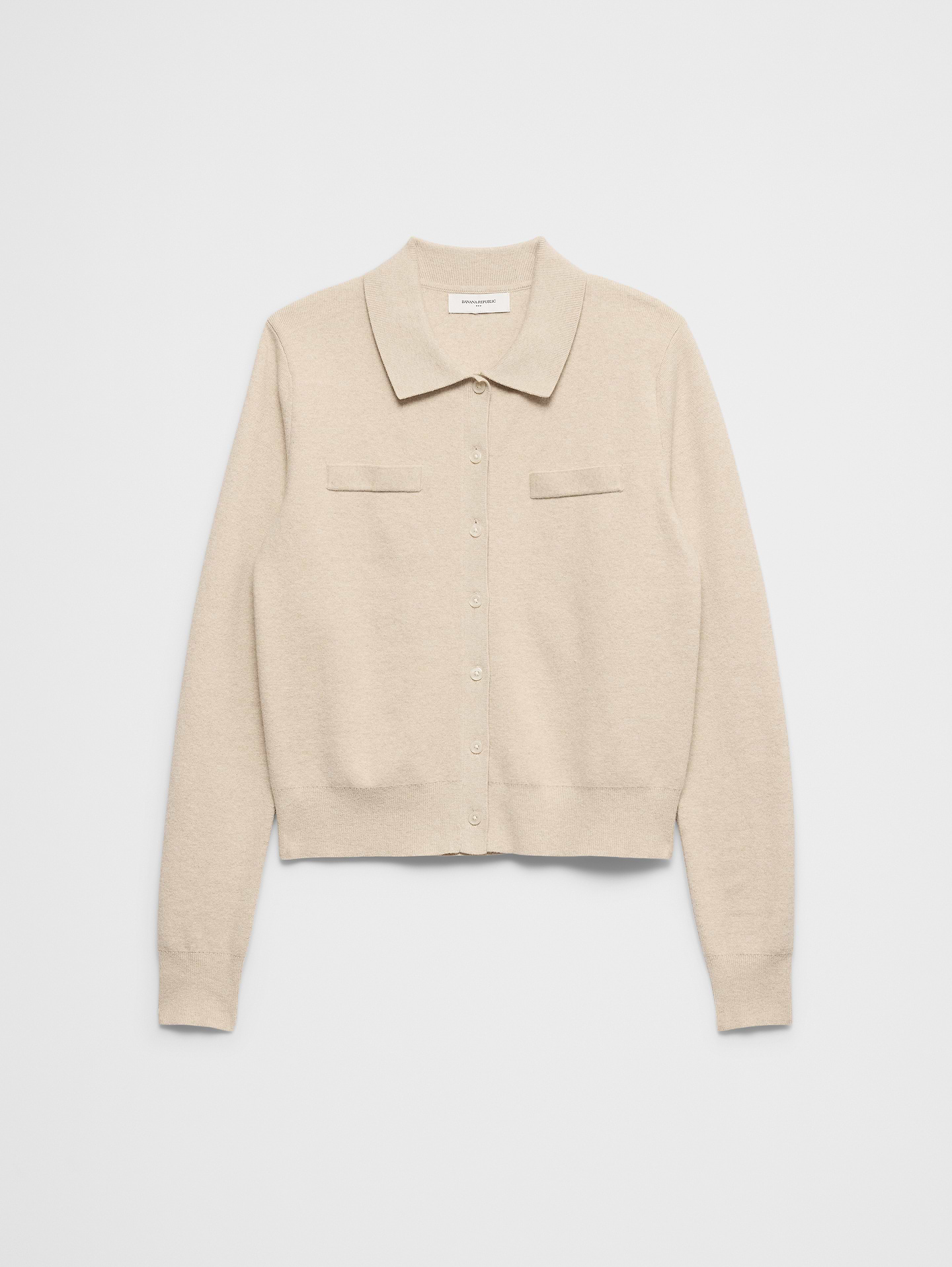 Image 4 of 4, Collared Cardigan Sweater