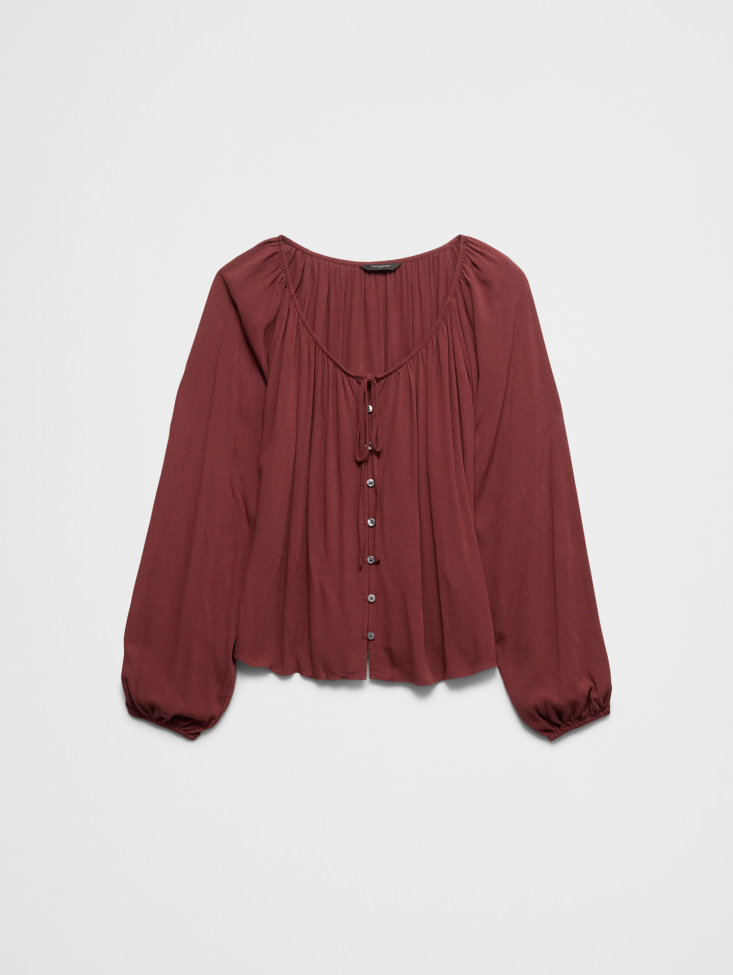 Image 4 of 4, Scoop-Neck Blouse