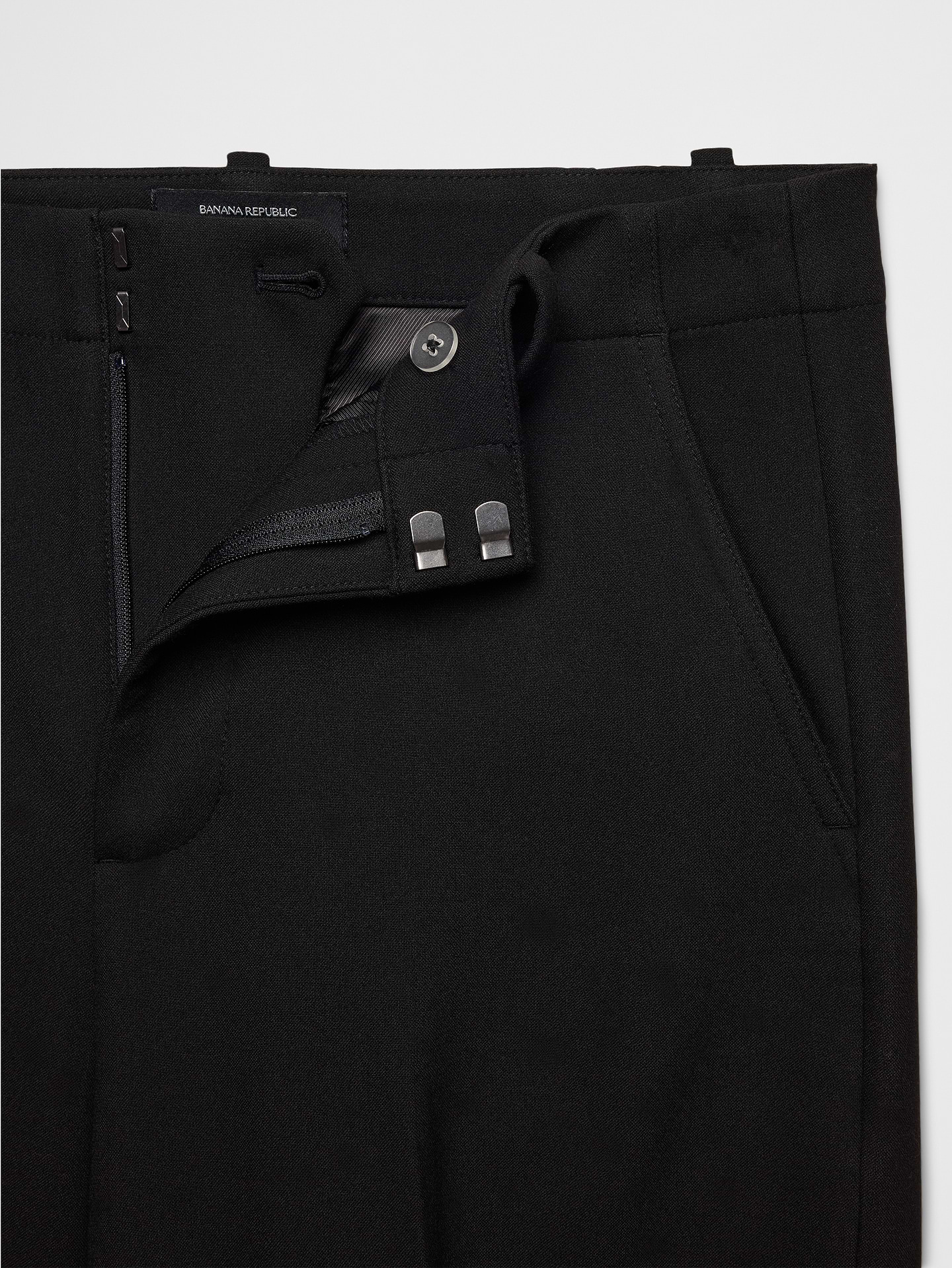 Image 5 of 5, Wide-Leg High-Rise Double Weave Pant