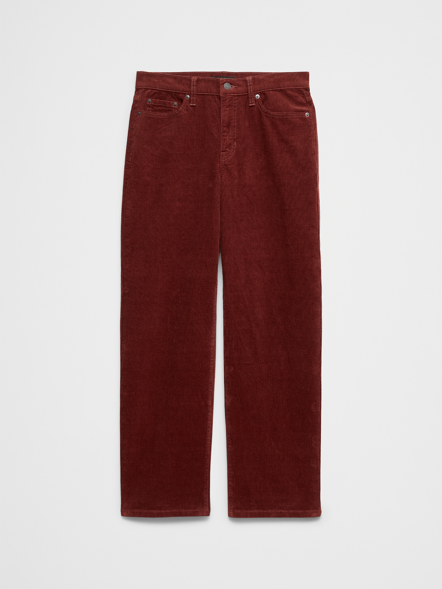 Image 4 of 4, Straight-Leg High-Rise Corduroy Pant