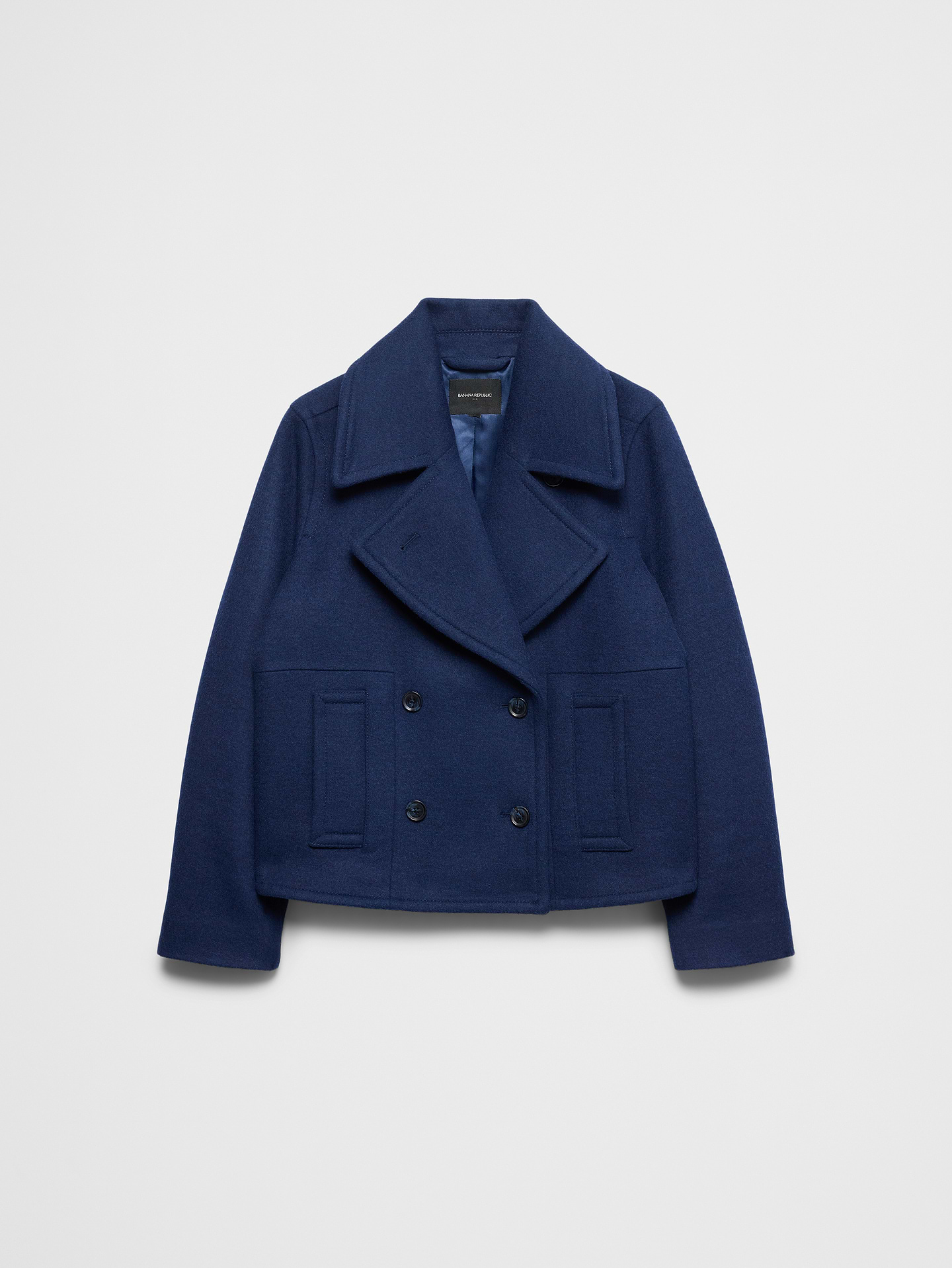 Image 4 of 4, Twill Peacoat