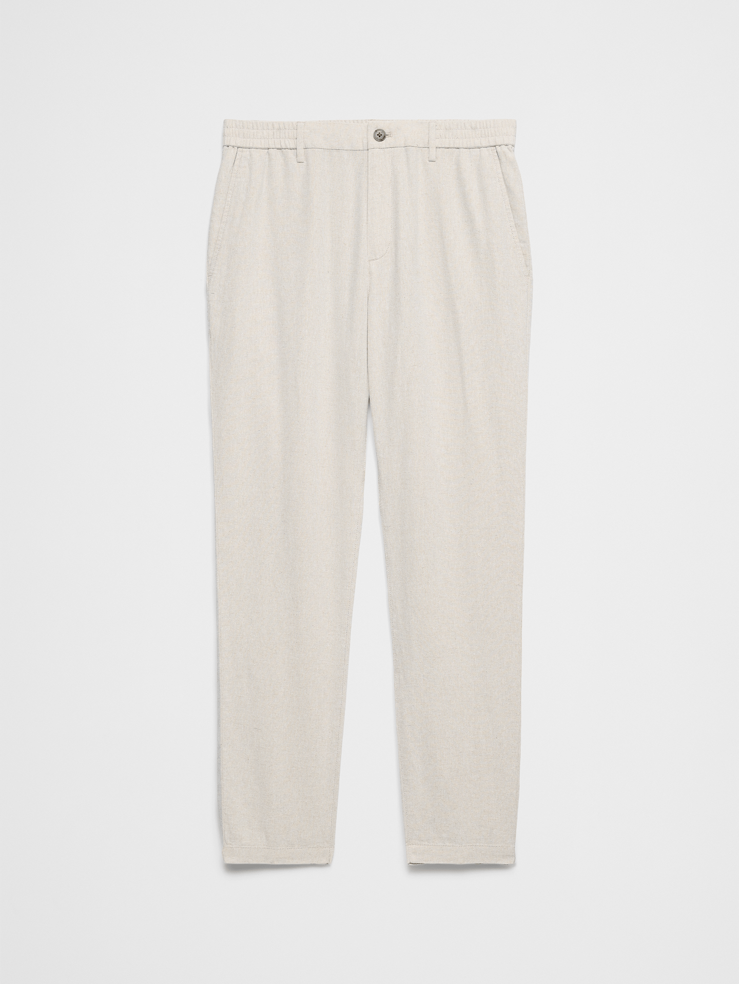 Image 4 of 4, Athletic-Fit Linen-Blend Pant