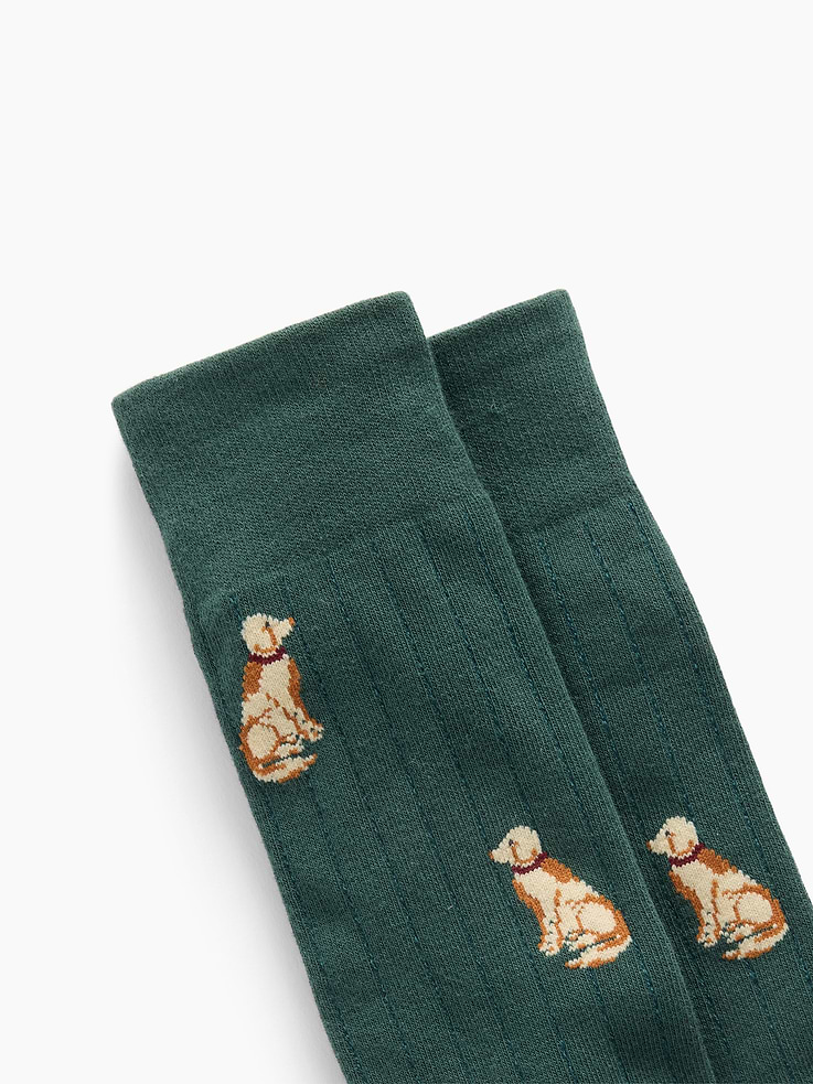 Image 2 of 3, Print Dress Socks