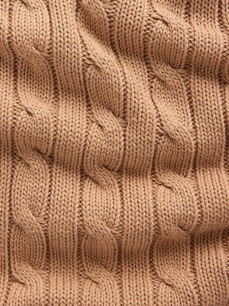 Image 4 of 5, 100% Cotton Oversized Mockneck Sweater