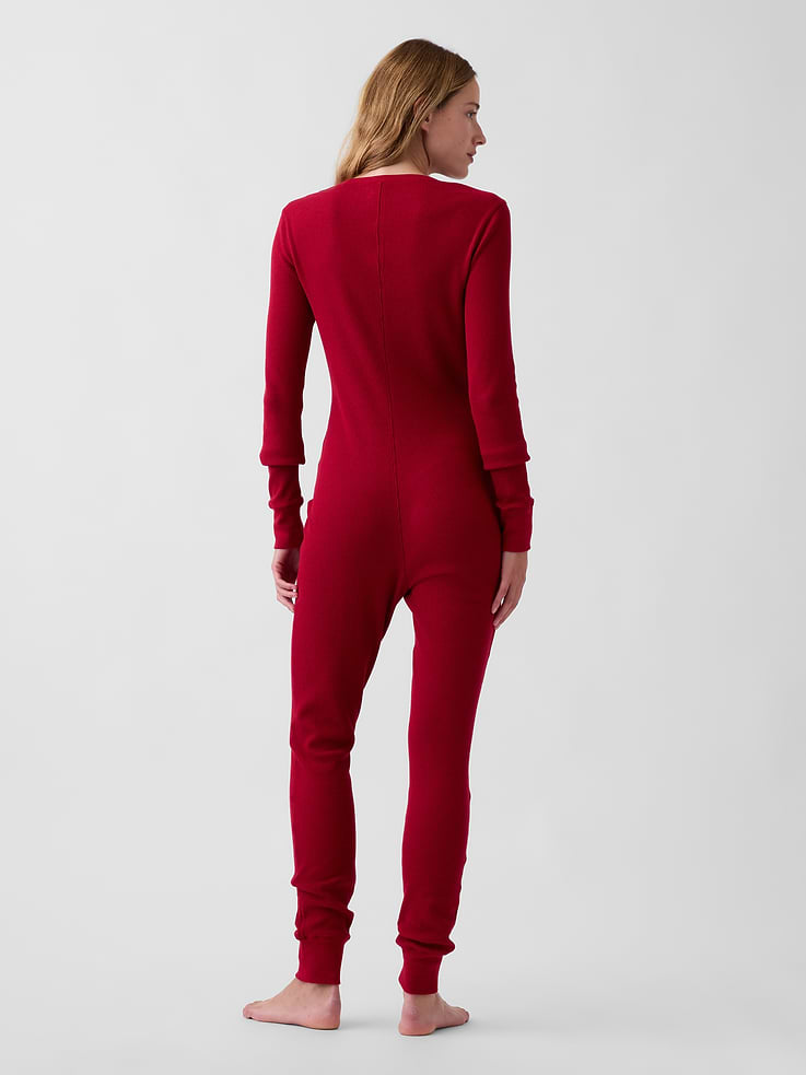 Image 3 de 5, Pyjama une-pièce en tissu gaufré