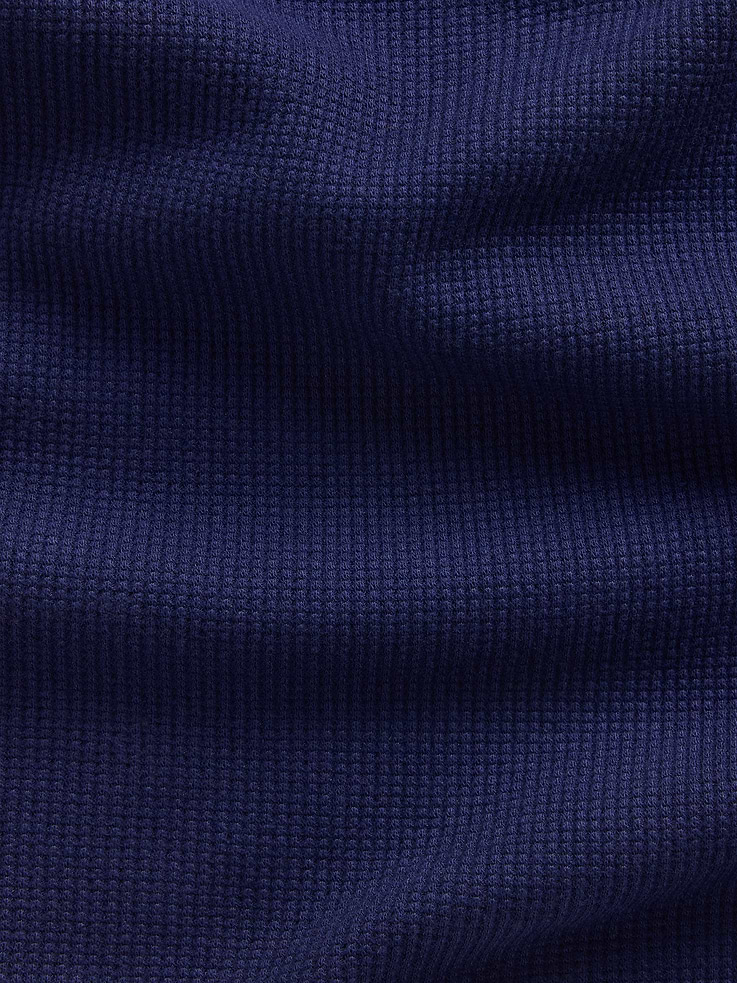 Image 4 de 5, Haut de pyjama henley en tricot gaufré