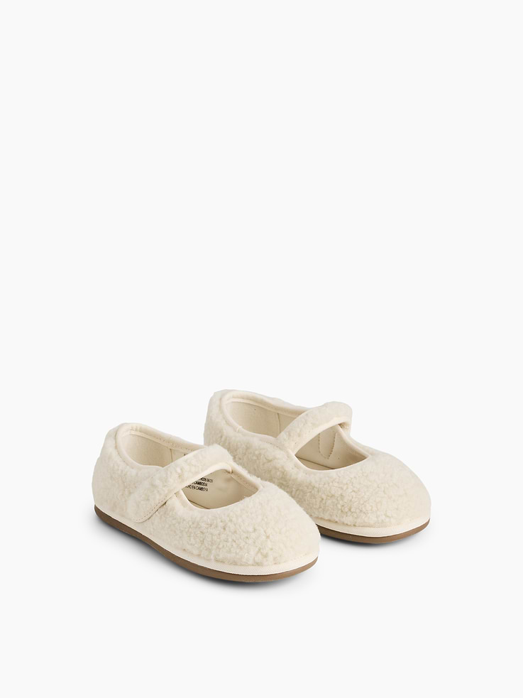 Image 2 of 4, Toddler Sherpa Mary Jane Flats