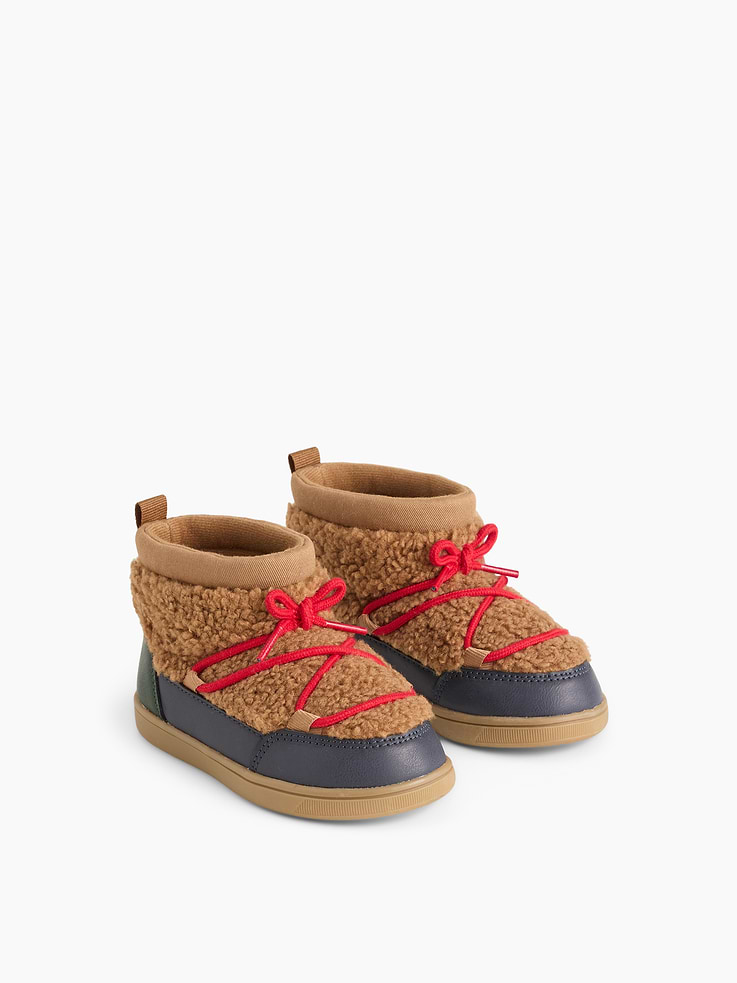 Image 2 of 4, Toddler Sherpa Snow Boots