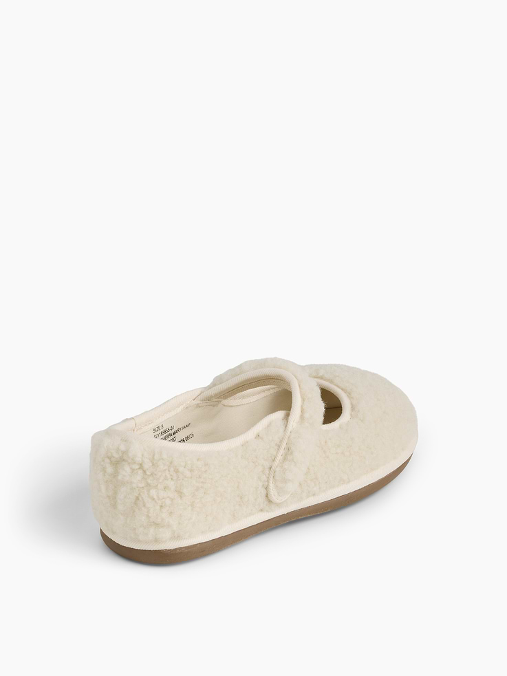 Image 3 of 4, Toddler Sherpa Mary Jane Flats