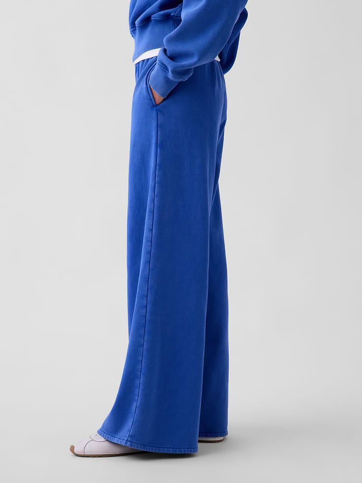Image 3 of 6, VintageSoft Baggy Wide-Leg Sweatpants