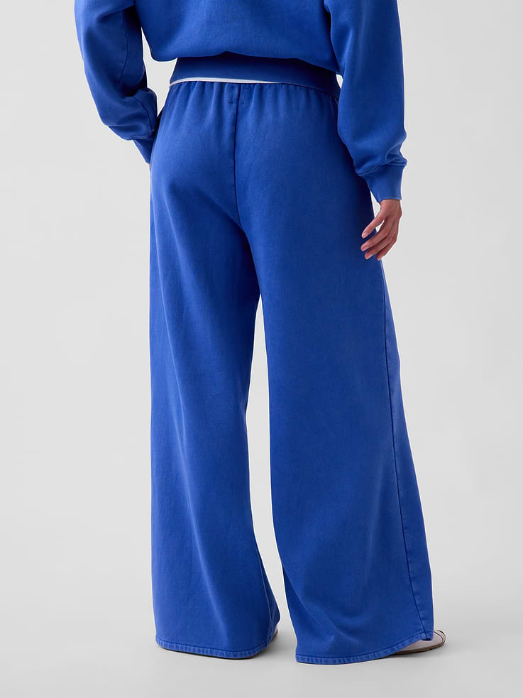 Image 4 of 6, VintageSoft Baggy Wide-Leg Sweatpants