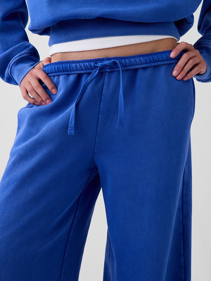 Image 5 of 6, VintageSoft Baggy Wide-Leg Sweatpants