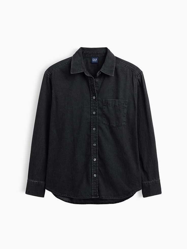 Image 5 of 5, Oversized Denim Shirt