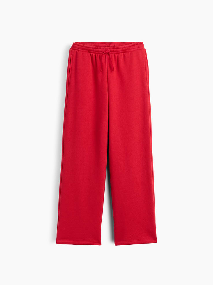 Image 1 of 3, This product is made with/contains 21% recycled polyester. Compared to virgin materials, using recycled materials helps reduce resource use and waste., Soft, comfy fleece., Drawcord ties at elasticized waist., On-seam pockets., Note: The dye used in the crafting of this product is prone to crocking, or color transfer. Please avoid contact with light-colored fabric or upholstery., This product was made in a factory that invests in gender equity and women’s empowerment through RISE. Learn more at, Product #1173857