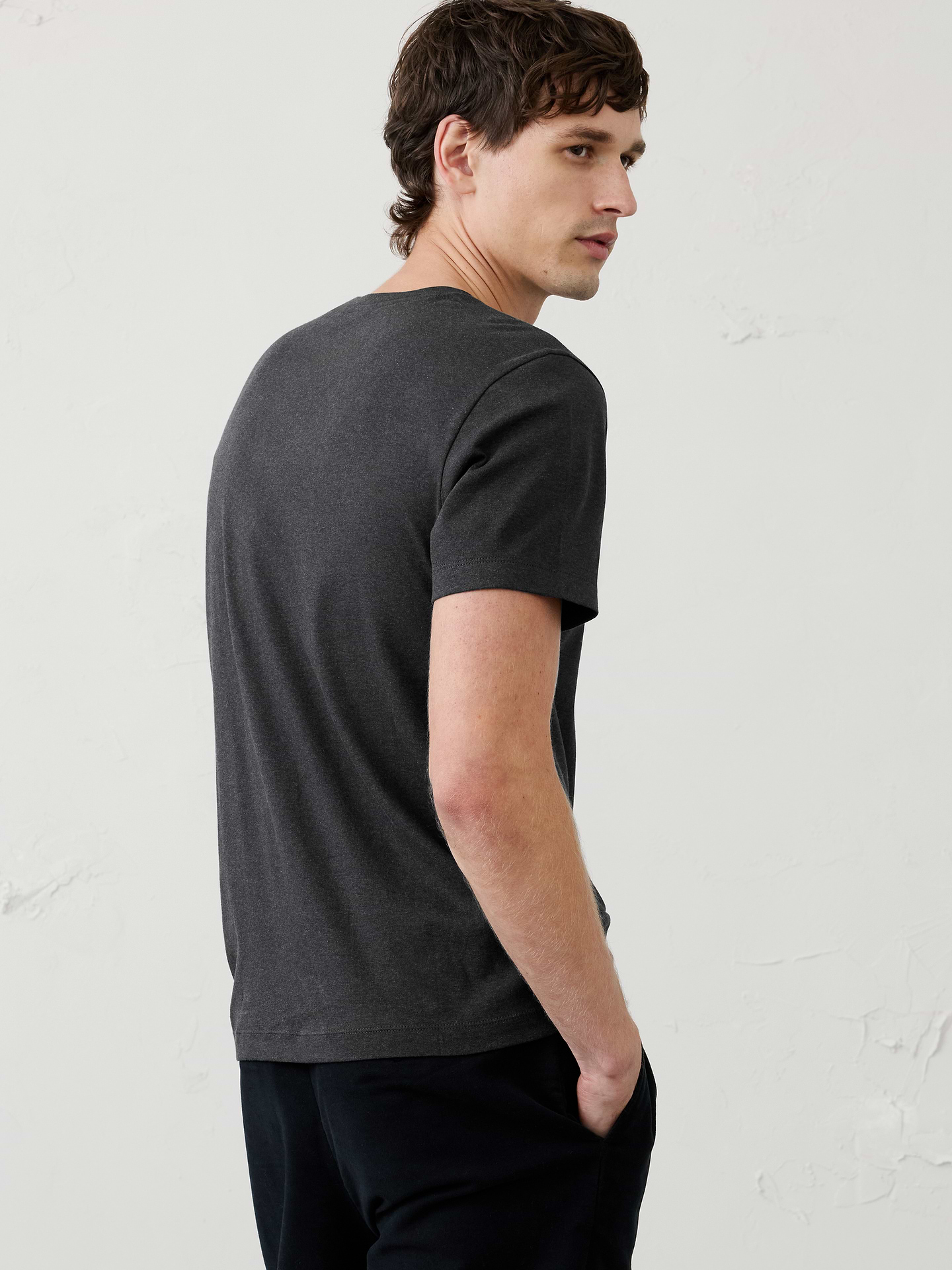 Image 2 of 8, Luxe Touch Crew-Neck T-Shirt