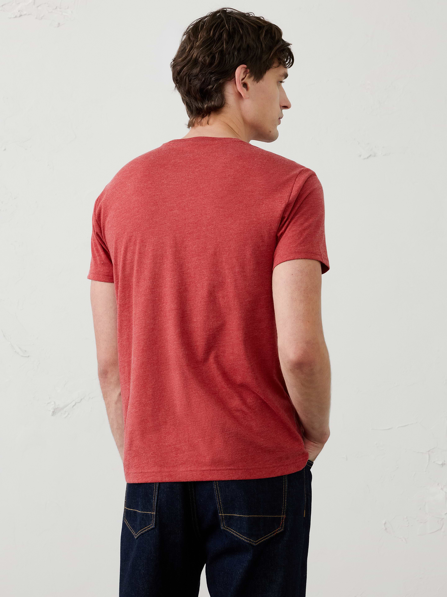Image 2 of 8, Standard-Fit Premium Wash Crew-Neck T-Shirt