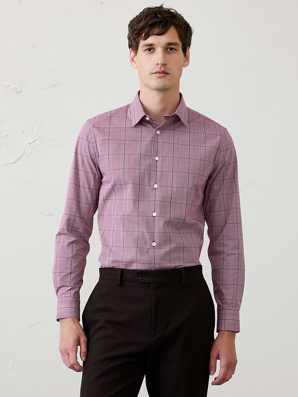 Slim-Fit Untucked Dress Shirt