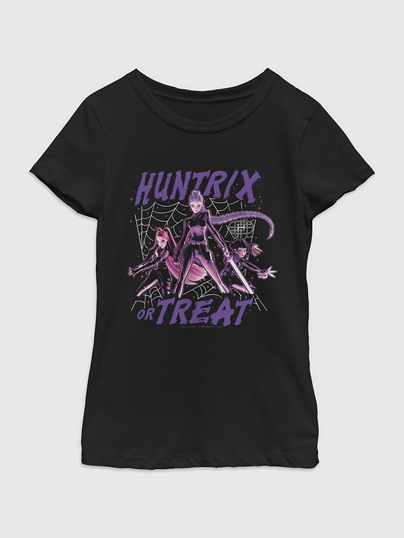 KPop Demon Hunters Huntrix Or Treat Girls Graphic TShirt