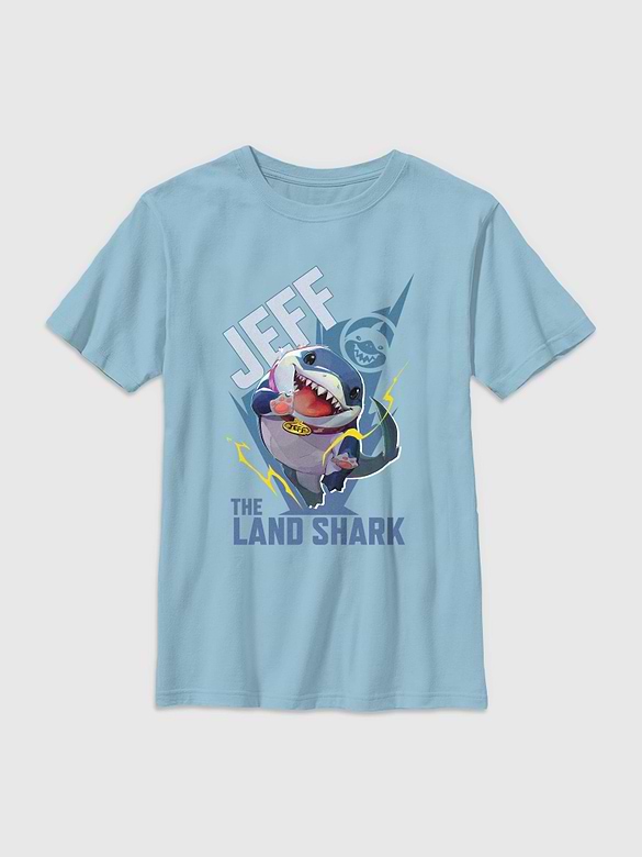 Marvel Rivals Jeff The Landshark Graphic T-Shirt for Kids