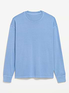 Image 1 of 2, rib-knit crew neck, long sleeves, Product #1181897