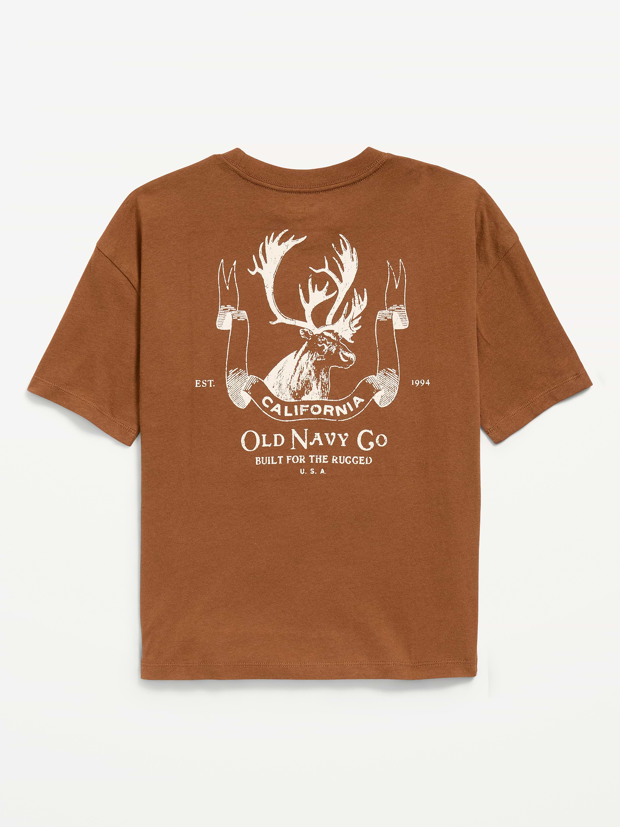 Image 2 of 2, Oversized Short-Sleeve Logo Graphic T-Shirt for Boys