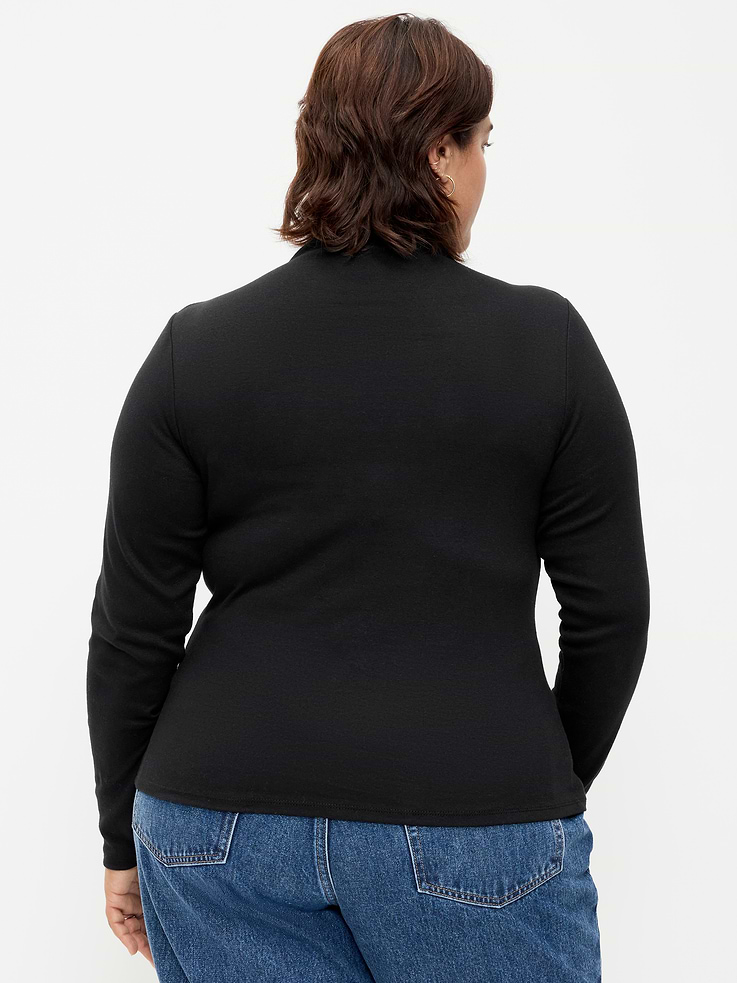 Image 6 of 6, Snug Long-Sleeve Mock-Neck T-Shirt