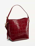 Image 3 of 5, Small Preppy Embossed Bucket Bag