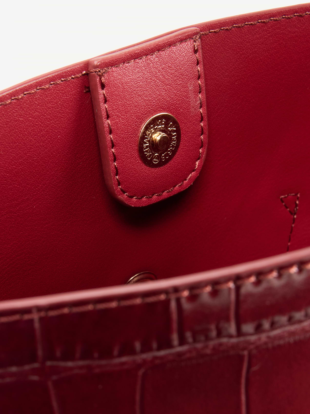 Image 4 of 5, Small Preppy Embossed Bucket Bag