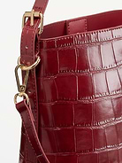 Image 5 of 5, Small Preppy Embossed Bucket Bag