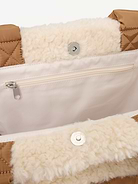 Image 3 of 4, Active Puffer Large Sherpa-Lined Tote