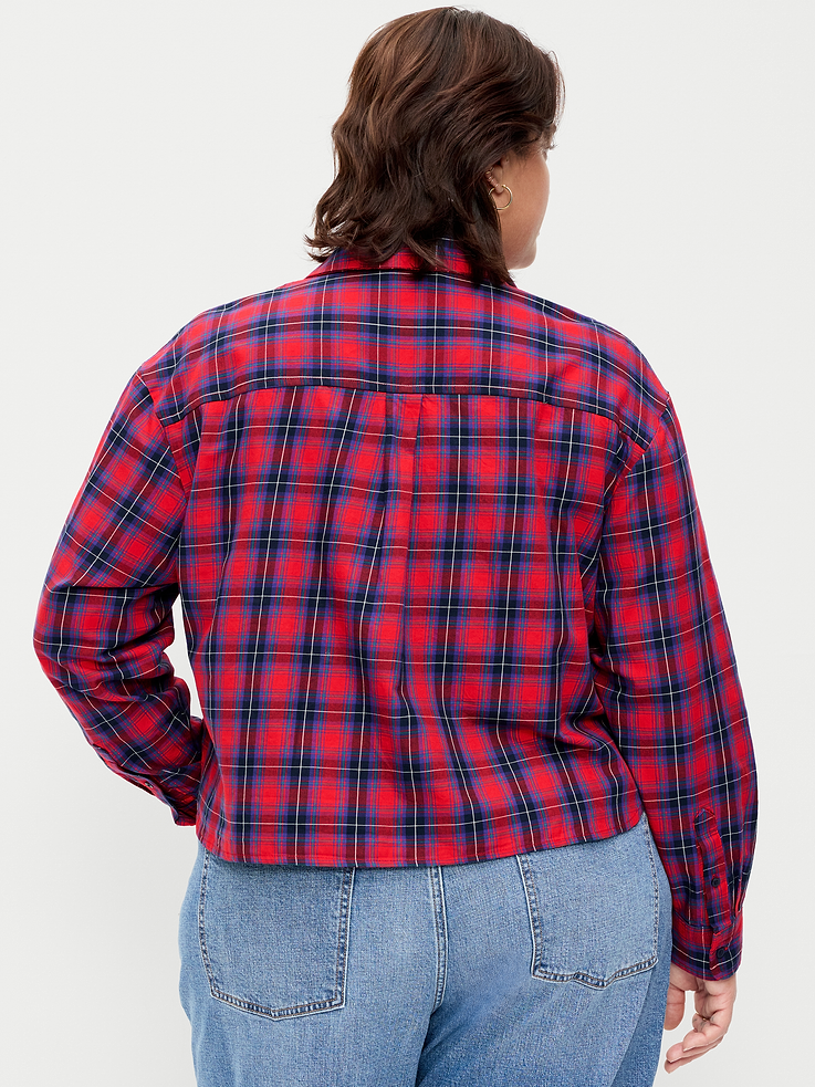Image 8 of 8, Long-Sleeve Tie-Neck Button-Down Shirt
