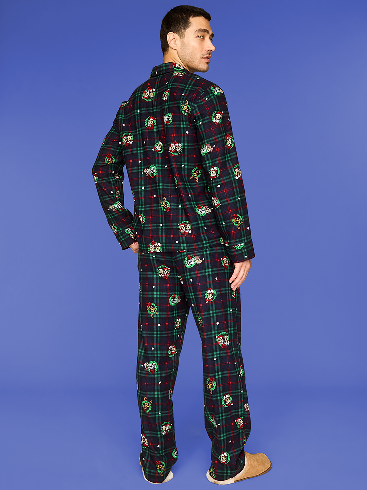 Image 2 of 5, Old Navy x Disney Flannel Pajama Set for Men, All-Access Cardmember