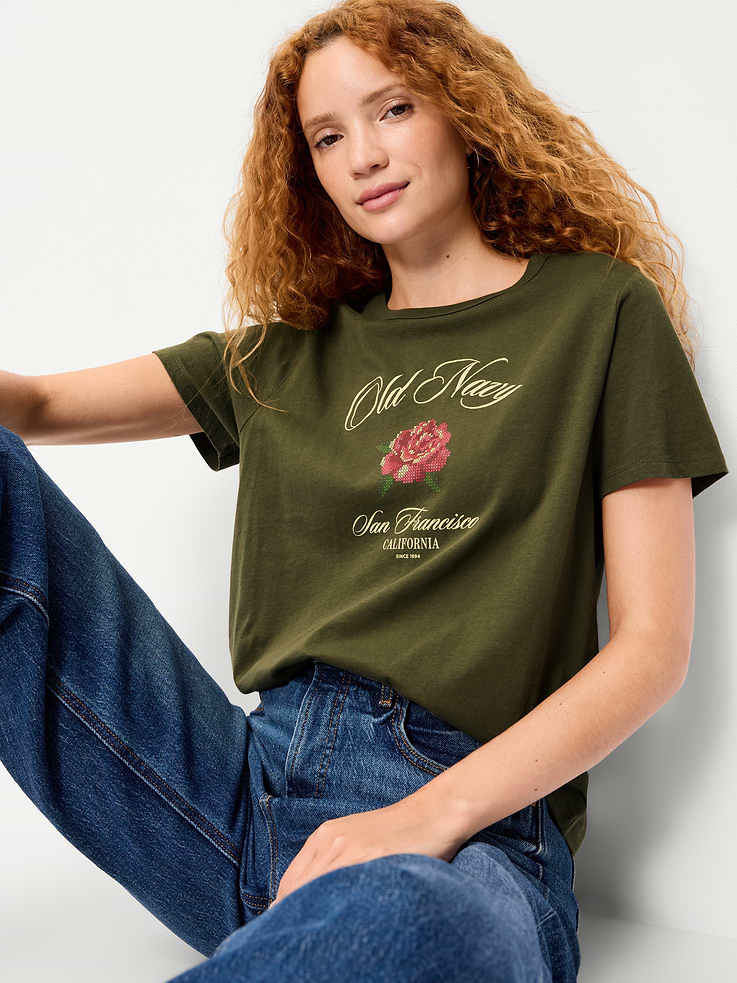 Image 1 of 5, Our EveryWear T-shirts are super-soft, with a comfortable, relaxed fit. Wear 'em with everything., rib-knit crew neck, short sleeves, Product #908510